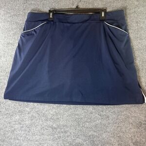Ruby Rd Women's XL Skort Athletic Golf Tennis Skirt Blue Activewear‎ Navy Blue